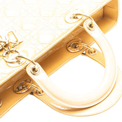 Large Patent Cannage Lady Dior