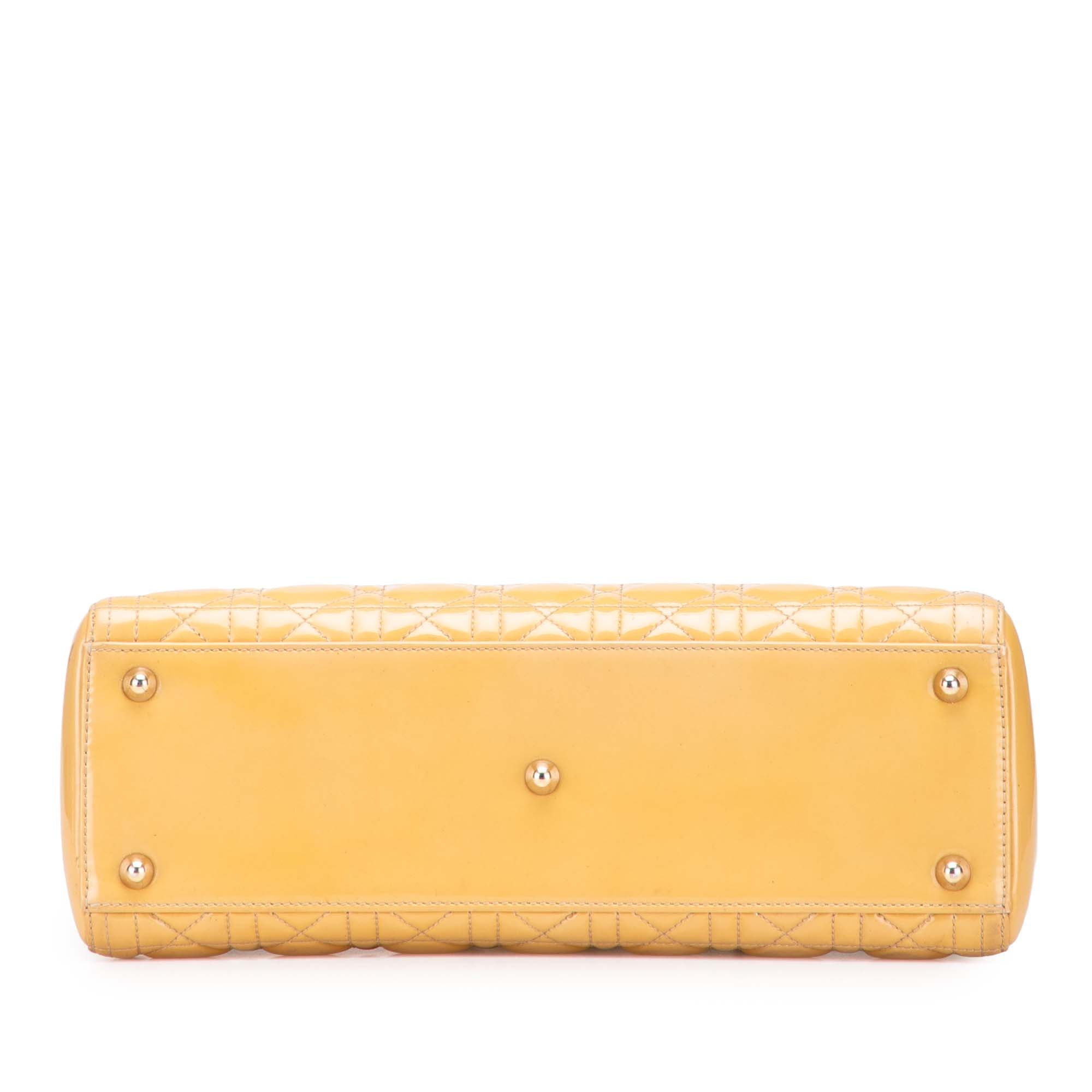 Large Patent Cannage Lady Dior