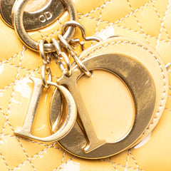 Large Patent Cannage Lady Dior