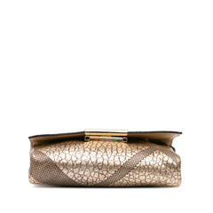 Embossed Grain Check Leather Langley Crossbody