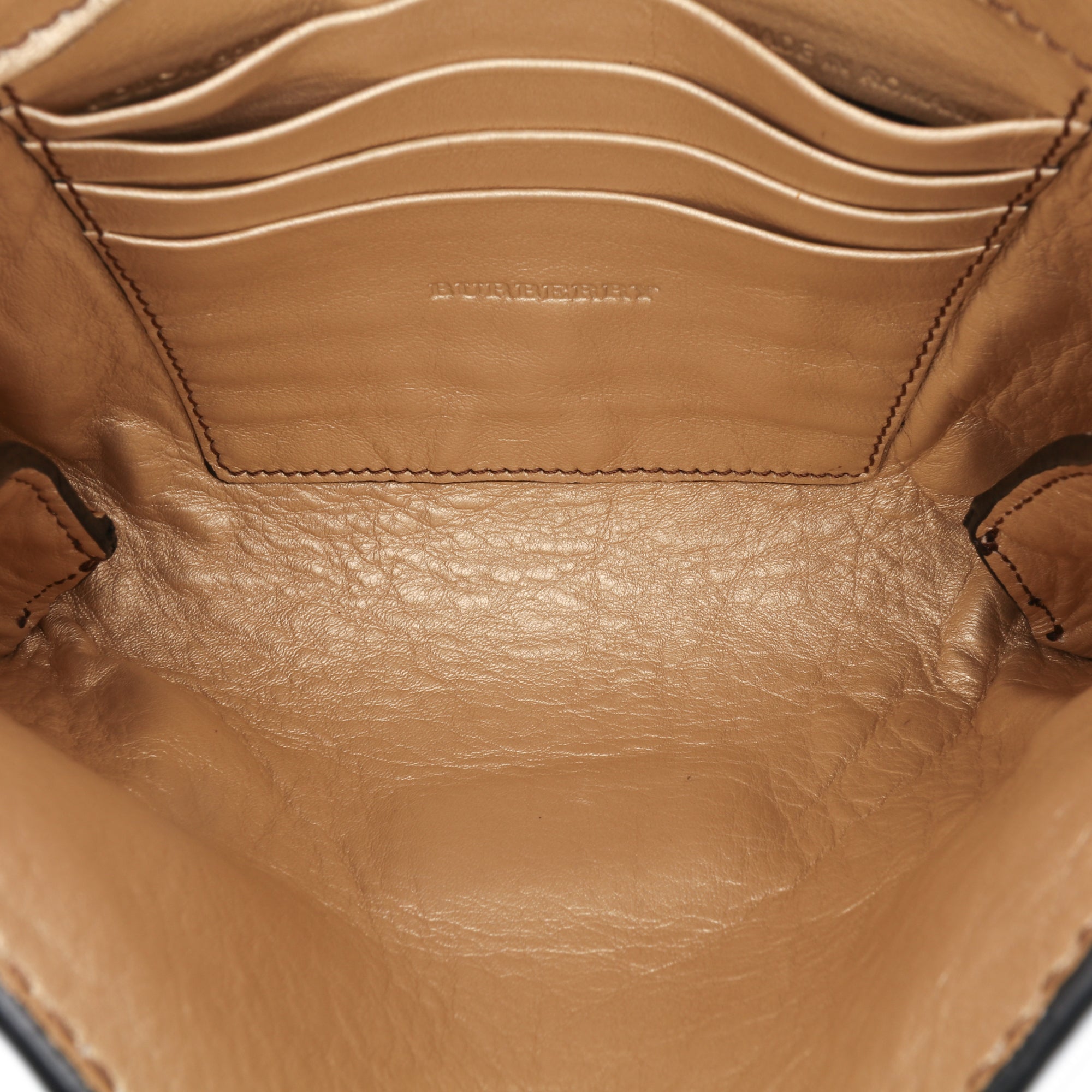 Embossed Grain Check Leather Langley Crossbody