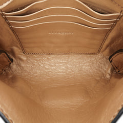 Embossed Grain Check Leather Langley Crossbody