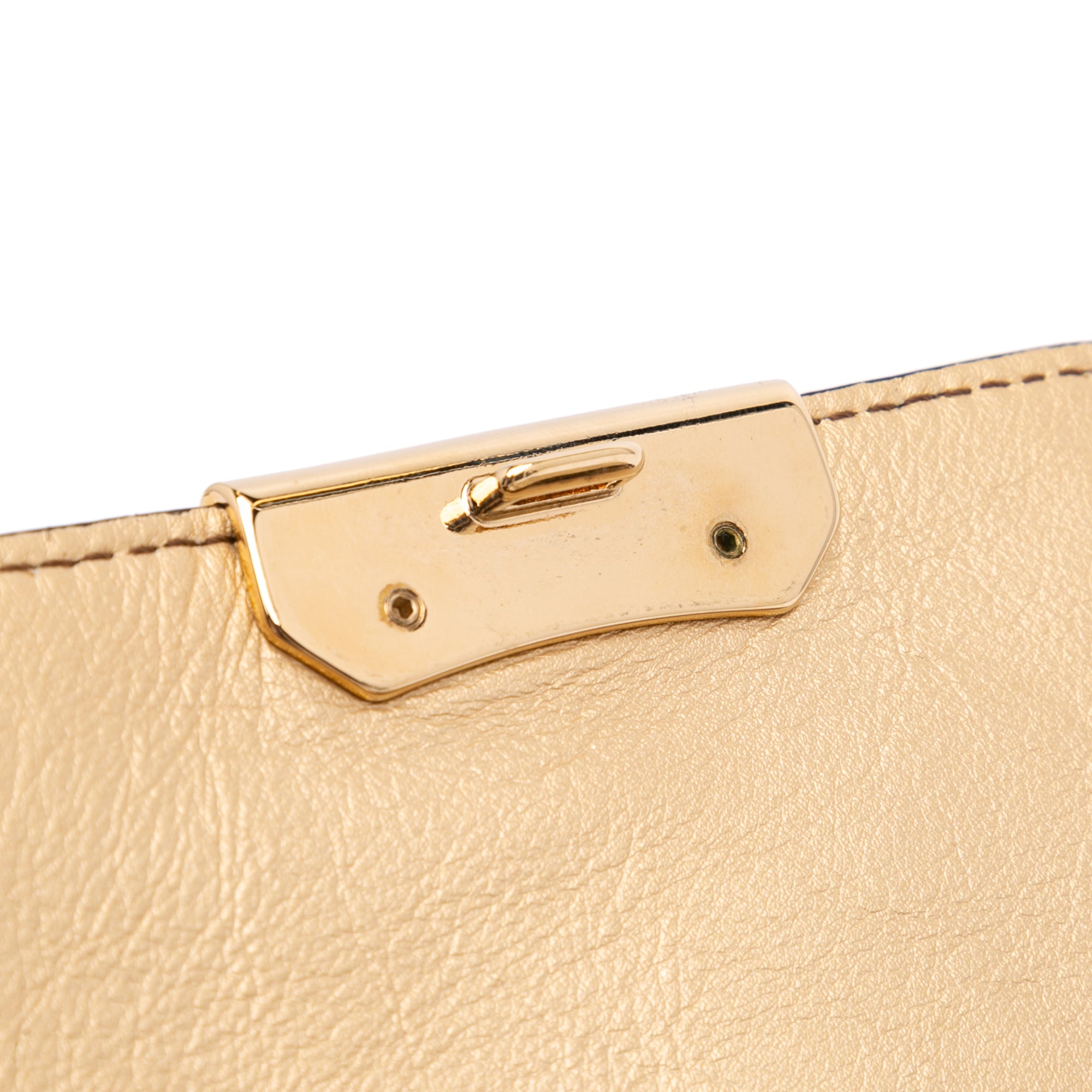 Embossed Grain Check Leather Langley Crossbody