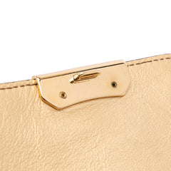 Embossed Grain Check Leather Langley Crossbody