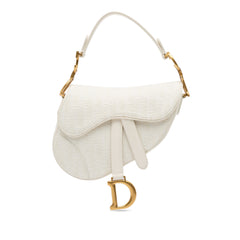 Mini Oblique Canvas Saddle Bag