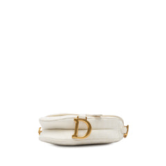 Mini Oblique Canvas Saddle Bag