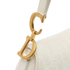 Mini Oblique Canvas Saddle Bag