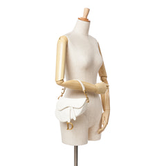 Mini Oblique Canvas Saddle Bag