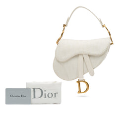 Mini Oblique Canvas Saddle Bag