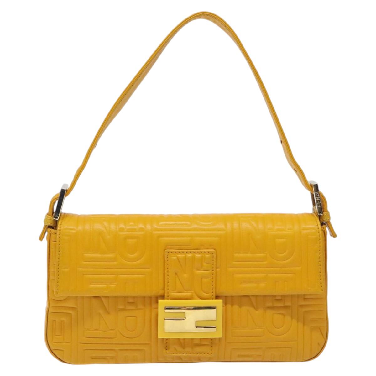 Fendi Mamma Baguette Shoulder Bag Canvas