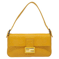 Fendi Mamma Baguette Shoulder Bag Canvas