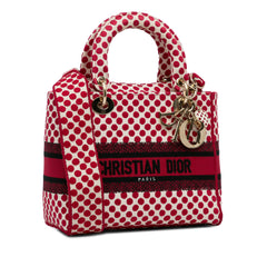 DiorAmour Medium Embroidered Canvas Dots Lady D Lite