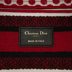 DiorAmour Medium Embroidered Canvas Dots Lady D Lite