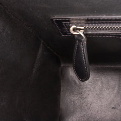 Micro Tricolor Felt Wool and Calfskin Luggage Tote