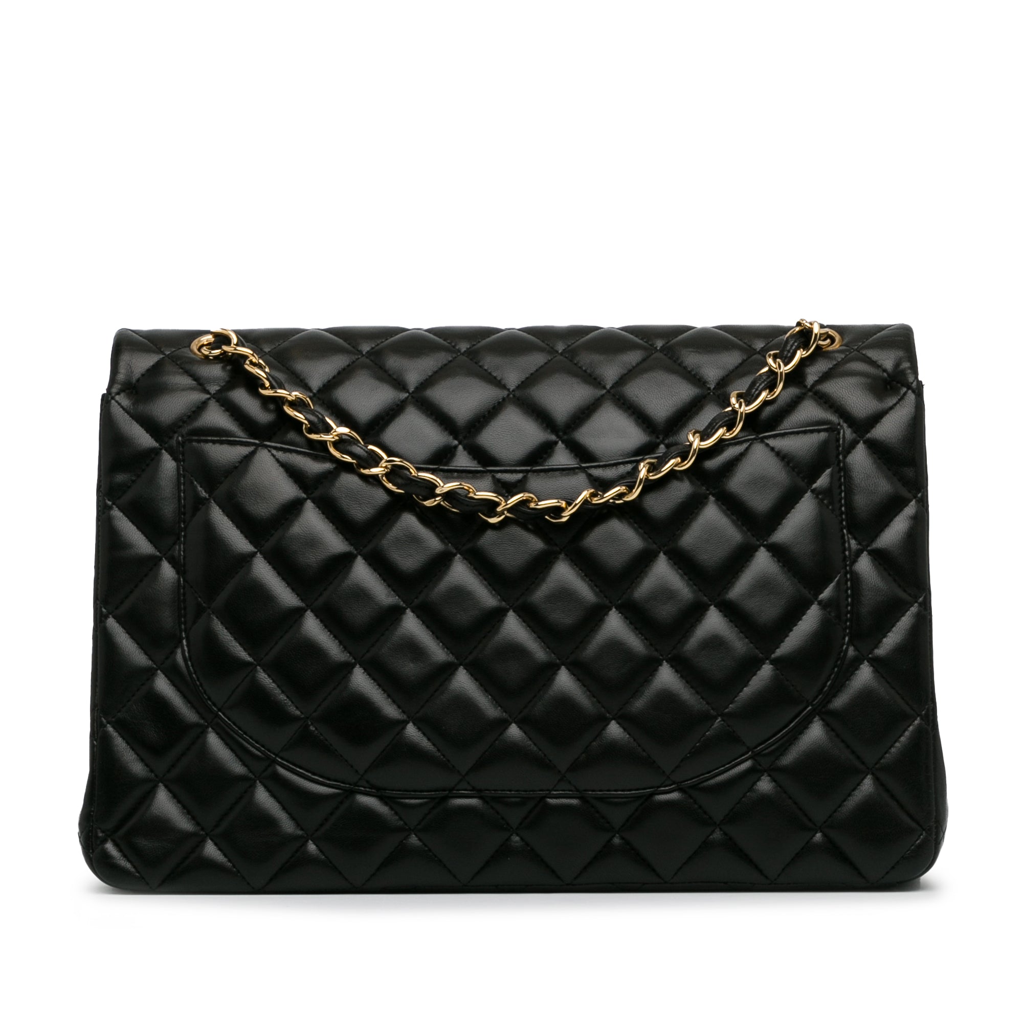 Maxi Classic Lambskin Double Flap