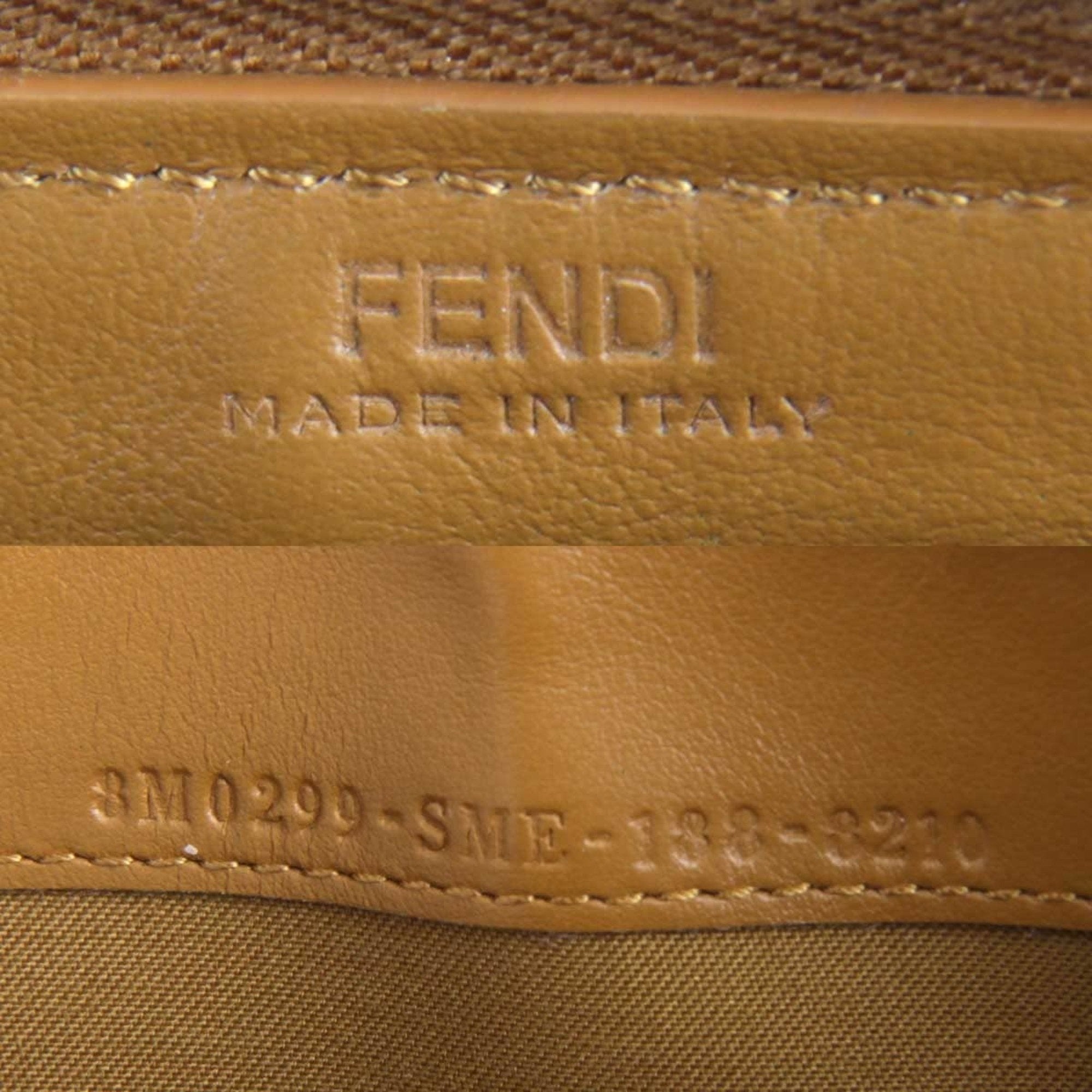 Fendi Dotcom Zip Around Wallet Leather