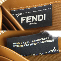 Fendi Dotcom Zip Around Wallet Leather