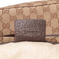 Large GG Canvas Icon Bit Satchel
