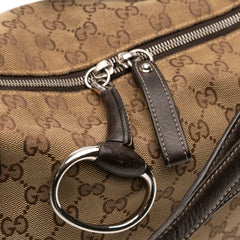Large GG Canvas Icon Bit Satchel
