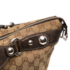 Large GG Canvas Icon Bit Satchel