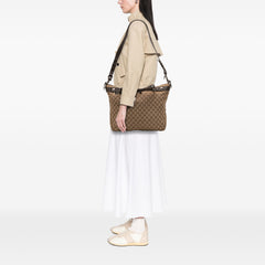 Large GG Canvas Icon Bit Satchel