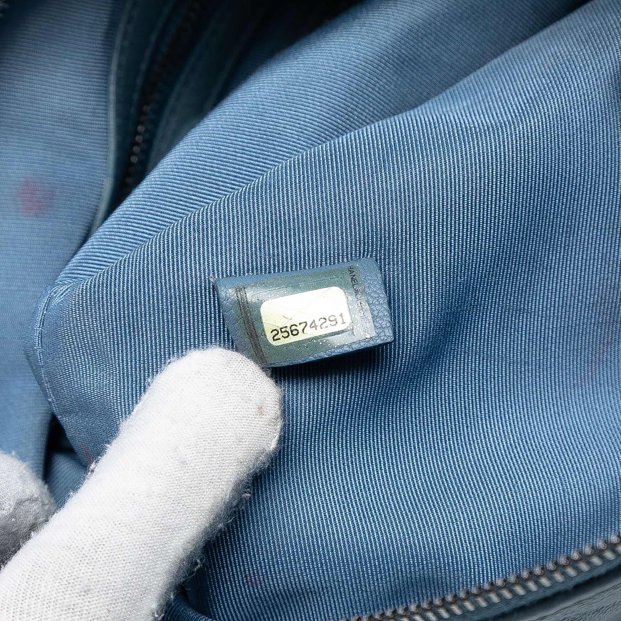 Medium Aged Calfskin Gabrielle O Case Clutch