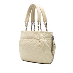CC Quilted Caviar Expandable Tote