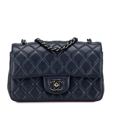 Mini Rectangular Classic Lambskin Single Flap