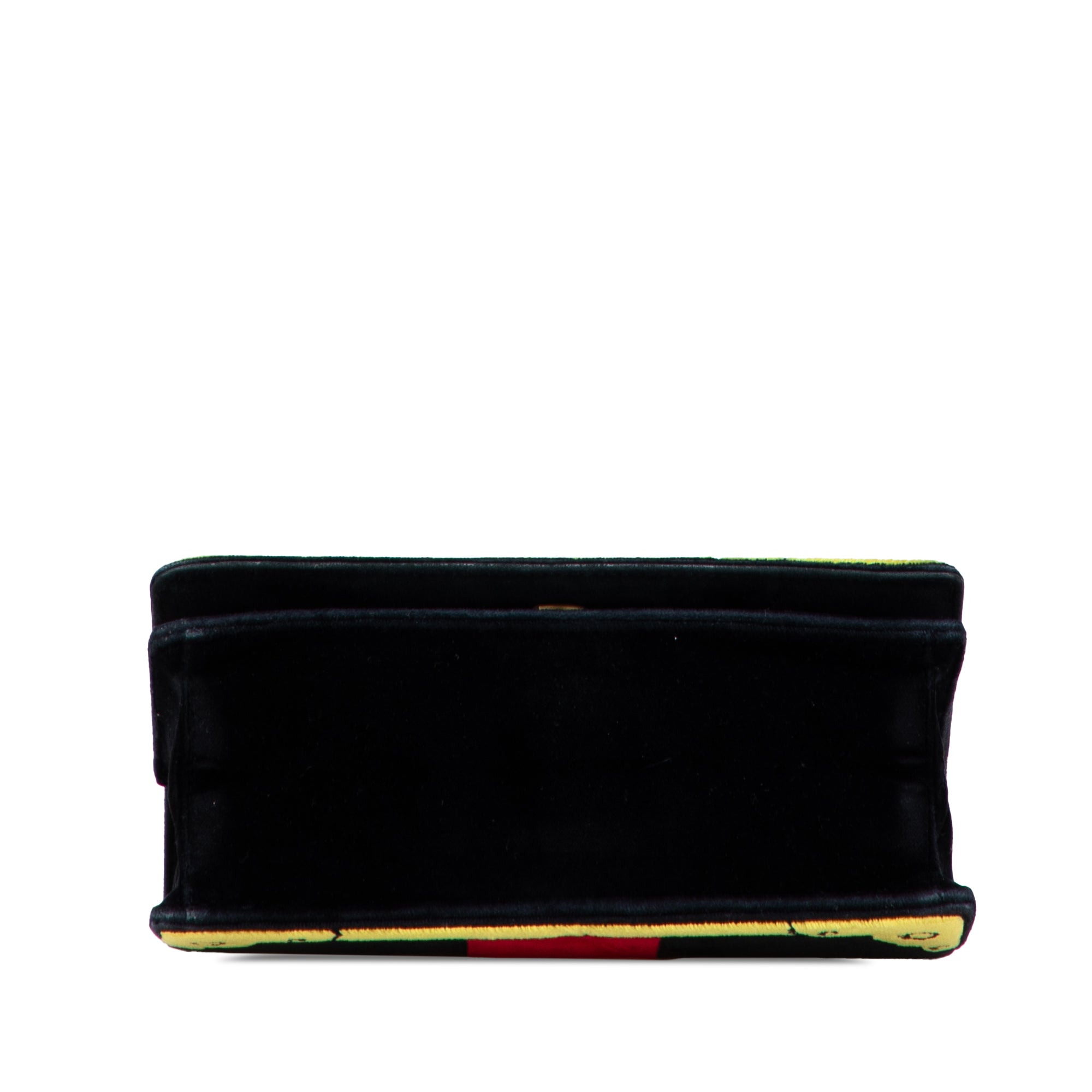 Velluto Ricamo Trompe L oeil Cahier Crossbody