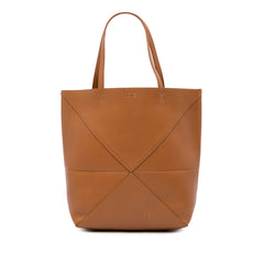 Medium Shiny Calfskin Puzzle Fold Tote