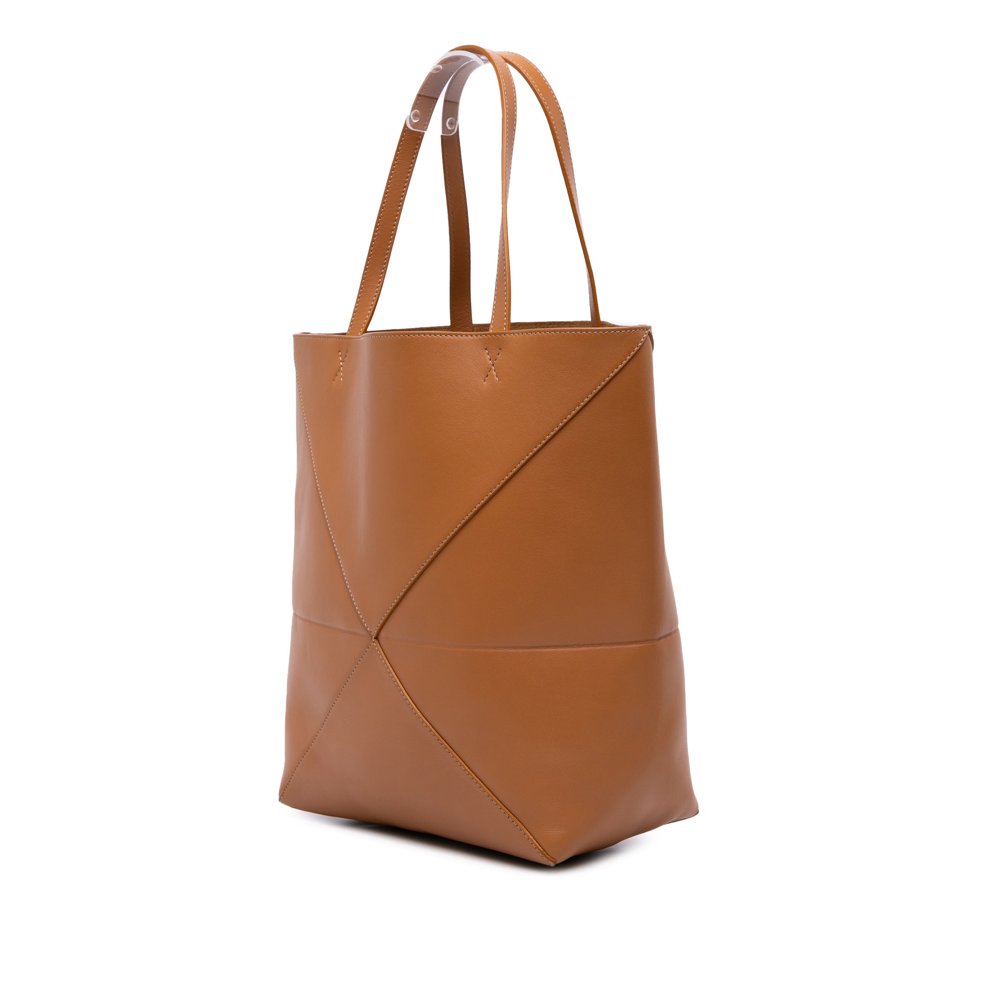 Medium Shiny Calfskin Puzzle Fold Tote