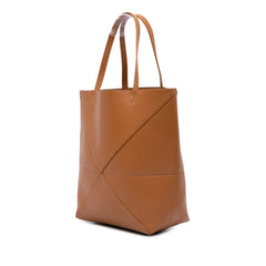 Medium Shiny Calfskin Puzzle Fold Tote