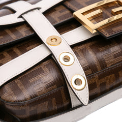 Zucca Glazed Fabric Cage Baguette Satchel