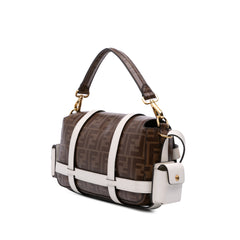 Zucca Glazed Fabric Cage Baguette Satchel
