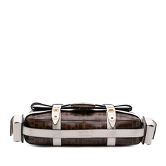 Zucca Glazed Fabric Cage Baguette Satchel