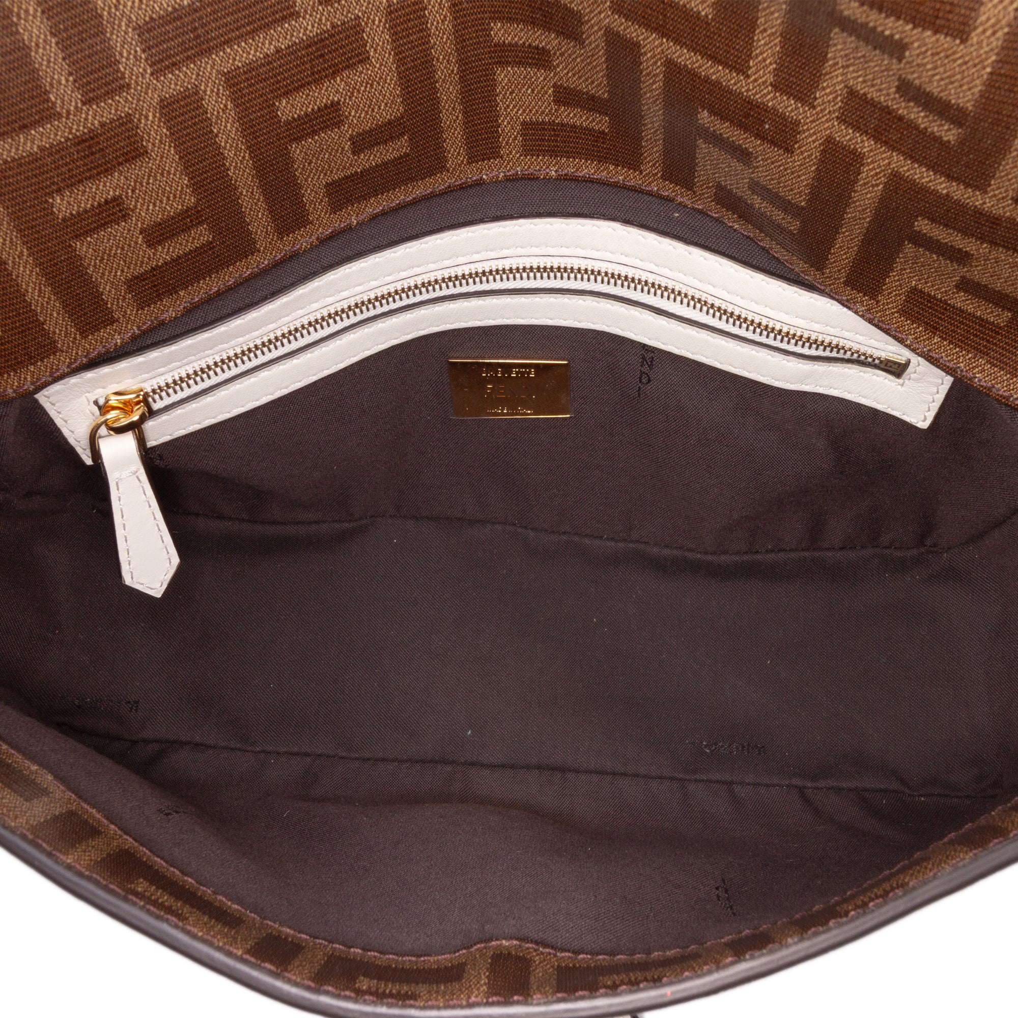 Zucca Glazed Fabric Cage Baguette Satchel