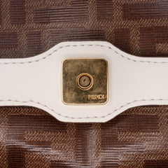 Zucca Glazed Fabric Cage Baguette Satchel