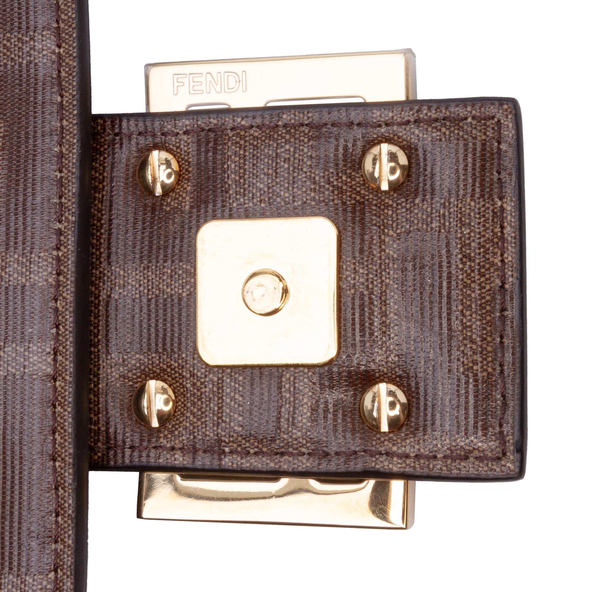 Zucca Glazed Fabric Cage Baguette Satchel