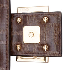 Zucca Glazed Fabric Cage Baguette Satchel