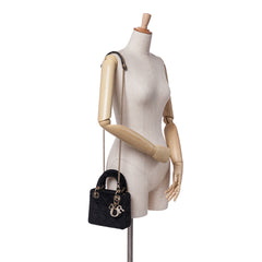 Mini Velvet Cannage Lady Dior