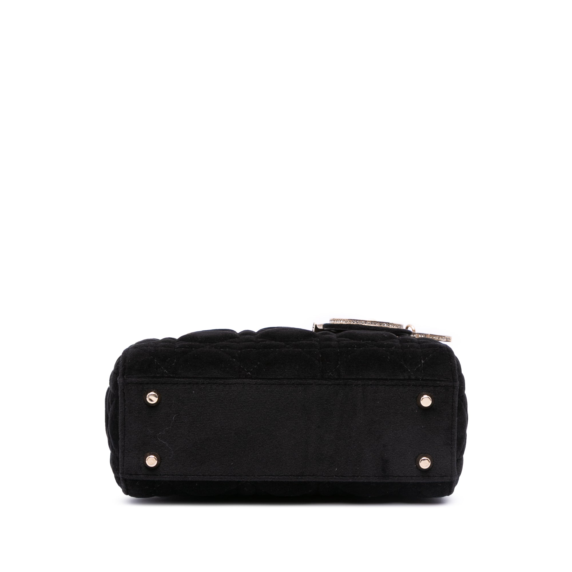 Mini Velvet Cannage Lady Dior