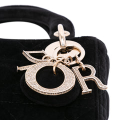 Mini Velvet Cannage Lady Dior
