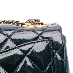 Paris-Salzburg Small Patent and Goatskin CC Eyelet Flap