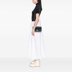 Paris-Salzburg Small Patent and Goatskin CC Eyelet Flap