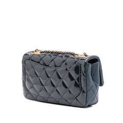 Paris-Salzburg Small Patent and Goatskin CC Eyelet Flap
