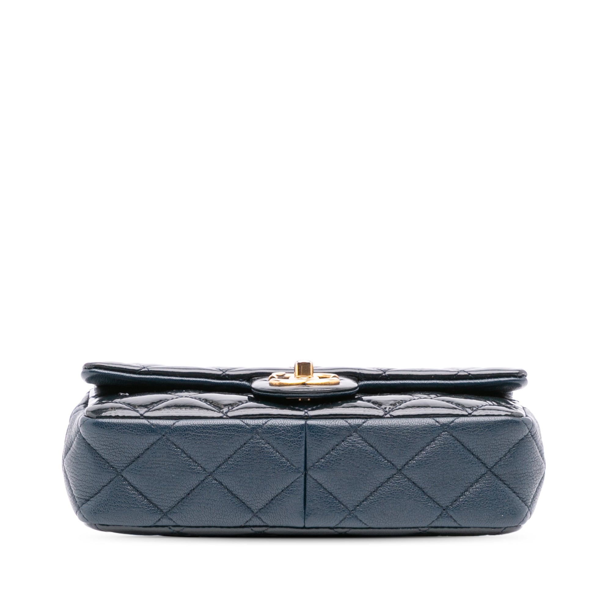 Paris-Salzburg Small Patent and Goatskin CC Eyelet Flap