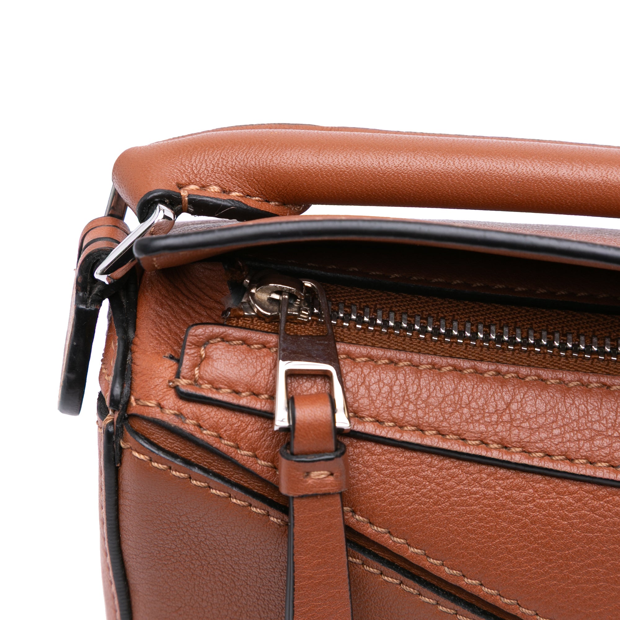 Nano Calfskin Puzzle Satchel