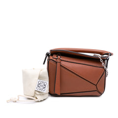 Nano Calfskin Puzzle Satchel