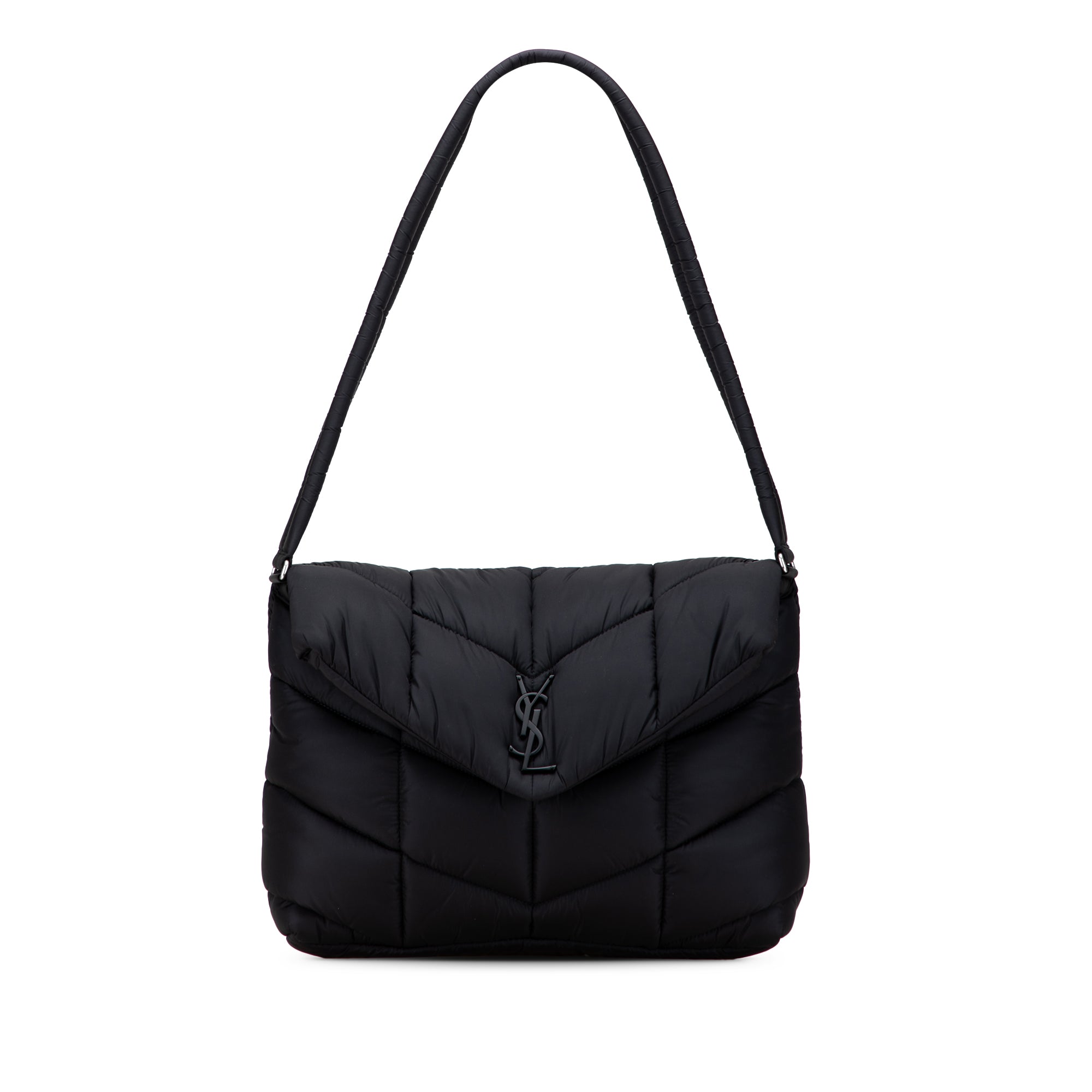 Quilted Econyl Nylon Lou Puffer Messenger Bag