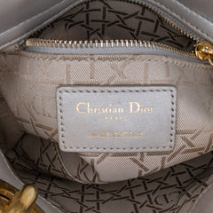 Mini Metallic Lambskin Cannage Lady Dior